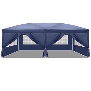 Karl Home | 10 ft. x 20 ft. Blue Iron-framed Fabric-clothed Party Tent - 1 of 4