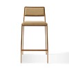 TOV Furniture Gale Basketweave Stackable Stool - Set of 2 in Tan - 4 of 4