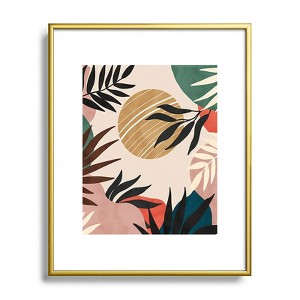 Marta Barragan Camarasa Modern tropical sunrise G Metal Framed Art Print - Deny Desings - 1 of 3
