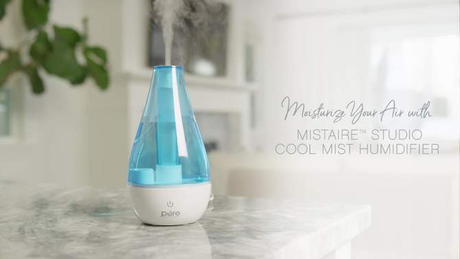 Pure Enrichment Ultrasonic Cool Mist Humidifier for Small Rooms, 2 of 7, play video