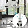 Overbed Table with Height Adjustable,   Over Bed Table Movable Rolling Bedside Table Standing with Wheels, Desk Table with 0-90 Degrees Tilting - 4 of 4