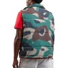 Jurassic Park Logo & Adventure Text Adult Camo Zip Puffer Vest - 3 of 4