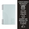 Altitude Supplies 5"x8" Weekly and Monthly Planner, July 2025 to June 2026, Seafoam Blue Arch - 2 of 4