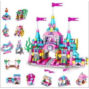 VATOS Girls Building Blocks Set Toy, 568 Pcs Princess Castle Toys, STEM Construction Kits for Girls, Gift for Kids Ages 6-12 - 1 of 3
