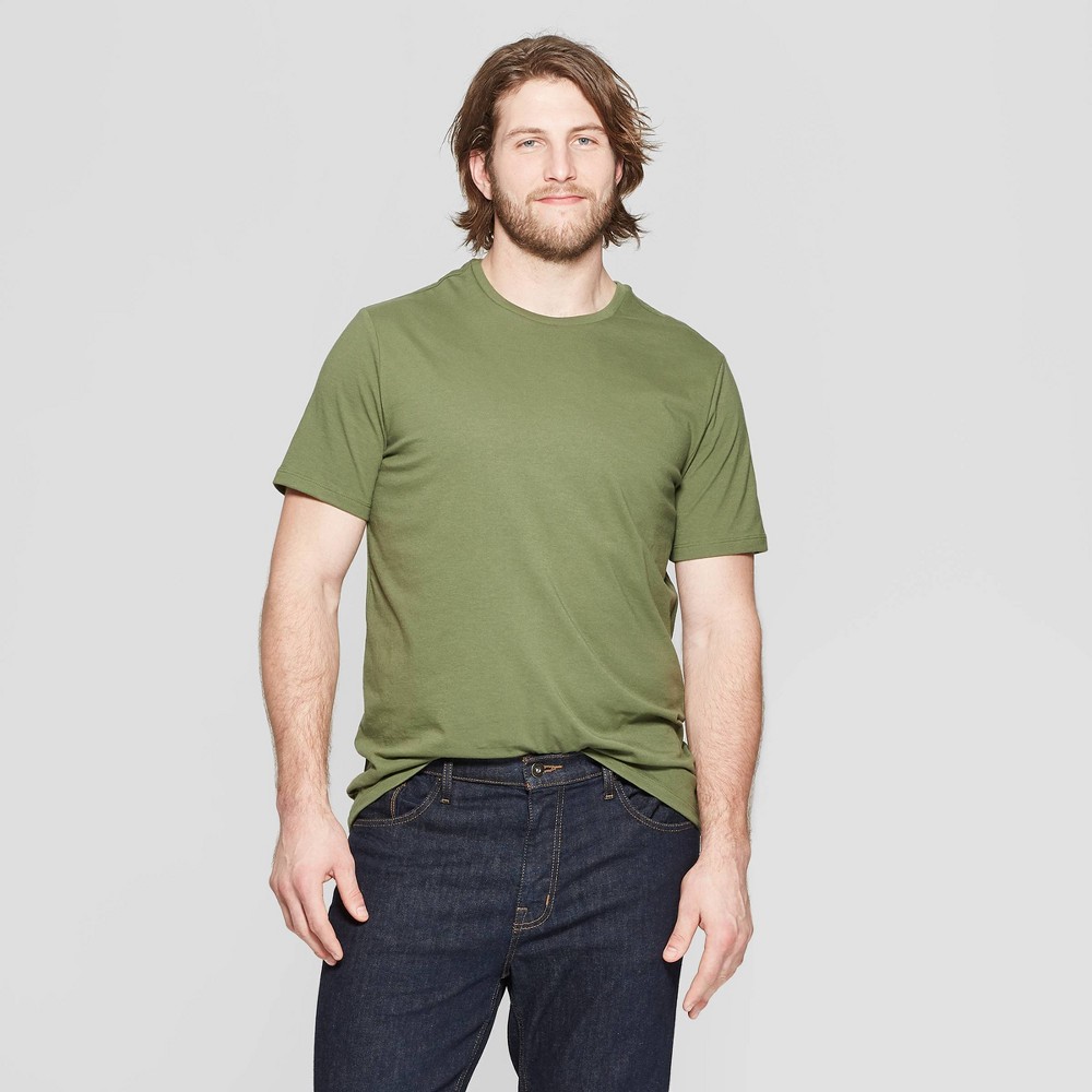 Men's Big & Tall Standard Fit Short Sleeve Lyndale Crew Neck T-Shirt - Goodfellow & Co Orchid Leaf 2XB was $8.0 now $5.0 (38.0% off)