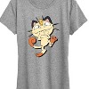 Women's - Pokémon - Meowth Shadow Short Sleeve Graphic T-Shirt - 2 of 4