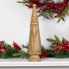 Resin Wood Look Slim Santa - 2 of 3