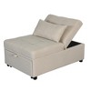 Vynxaria Folding Ottoman Sofa Bed ¨C Versatile Space-Saving Solution for Any Room - 2 of 4