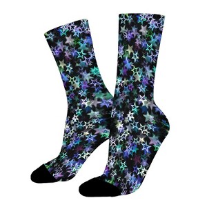 Magic Star Women Printed Crew Socks Funny Funky Socks Soft Polyester Novelty Gifts for Artists Men - 1 of 1