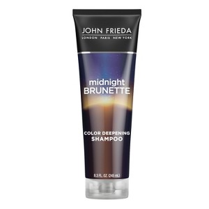 John Frieda Midnight Brunette Color Deepening Shampoo, Brunette Hair Cocoa and Evening Primrose Oil - 8.3 fl oz - 1 of 4