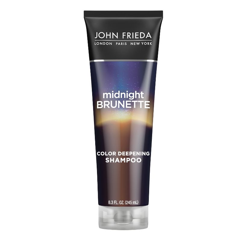 John Frieda Midnight Brunette Color Deepening Shampoo, Brunette Hair Cocoa and Evening Primrose Oil - 8.3 fl oz, 1 of 9