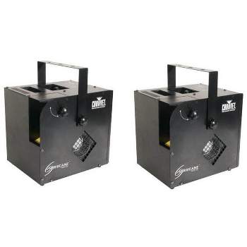 CHAUVET DJ Hurricane Haze 2D Water-Based Adjustable Smoke Effect Fog Machine Equipment with Remote Control for Events, (2 Pack)