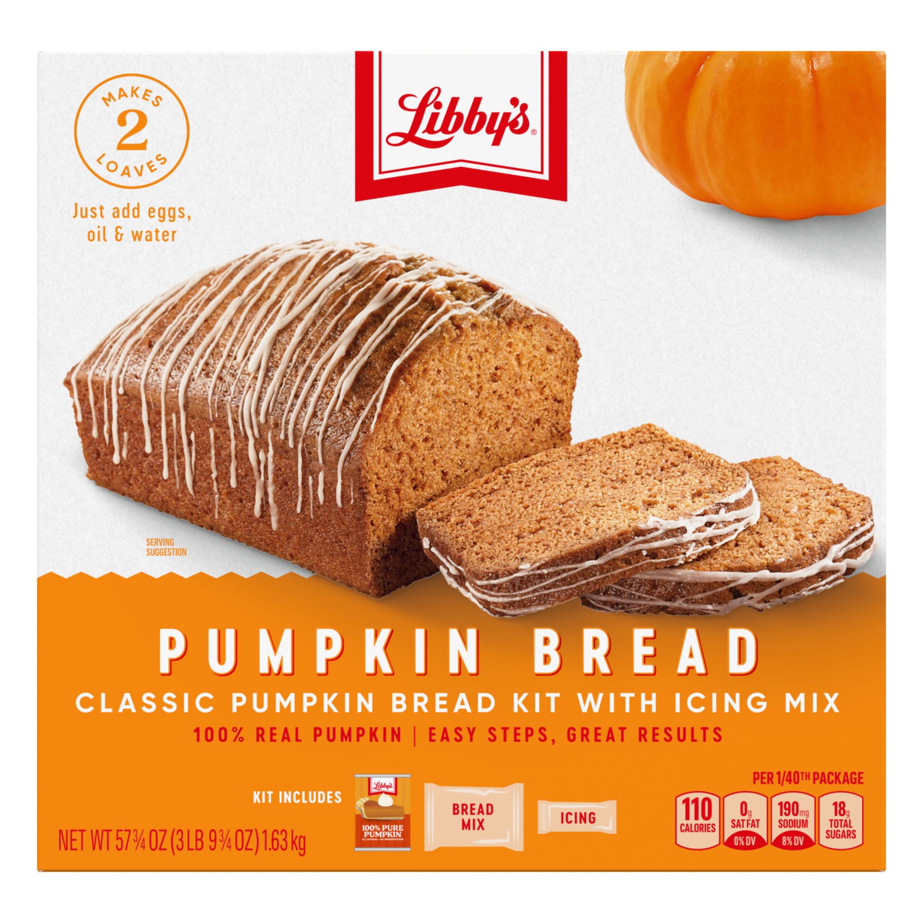 Libby's Pumpkin Bread Kit - 57.75oz