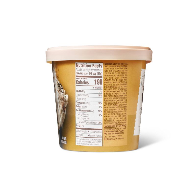 Sea Salt Caramel Pretzel Ice Cream - 1.5qt - Favorite Day&#8482;, 4 of 7