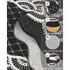Washable Scalloped Area Rug, Modern Bordered Floor Mat, Non-Slip Non Shedding Soft Low Pile Indoor Accent Carpet for Living Room Bedroom Kitchen - 3 of 4