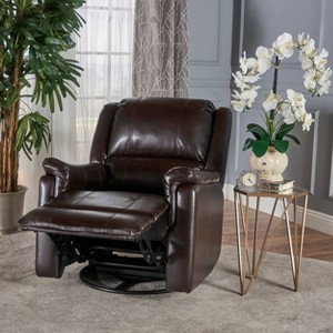 Jennette Tufted Swivel Gliding Recliner - Christopher Knight Home - 1 of 4