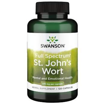 Swanson Herbal Supplements Full Spectrum St. John's Wort 375 mg Capsule 120ct