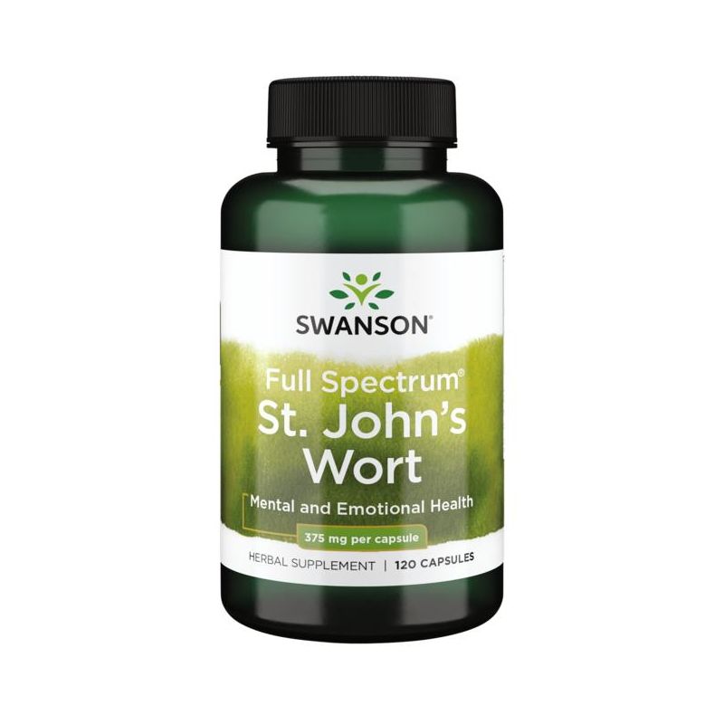 Swanson Herbal Supplements Full Spectrum St. John's Wort 375 mg Capsule 120ct, 1 of 7