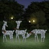 vidaXL Christmas Decoration Reindeer Family Christmas Lighting with LEDs Mesh - Silver 3 - 2 of 4