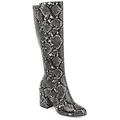 Wide shop snake boots