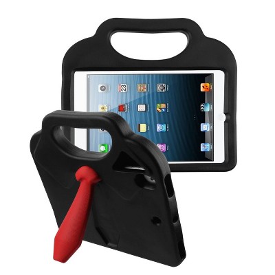 Valor Kids Drop-resistant Tie Rubber Cover Case For Apple iPad 9.7" (2017)/9.7" (2018)/Air/Air 2/Pro 9.7" - Black