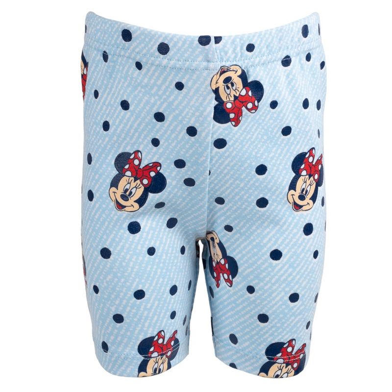 Disney Mickey Mouse Minnie Mouse T-Shirt and Shorts Outfit Set Toddler to Big Kid, 4 of 8