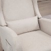 Hrinhom Upholstered Rocking Chair,High back Accent Chair with Retractable Footrest - 3 of 4