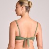 Vitamin A Women's Ribbed Demi Underwire Bikini Top - Green - 2 of 3