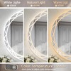 36" Round LED Bathroom Mirror �CAdjustable Color Temperatures and Anti-Fog, Wall-Mounted Design - 3 of 4