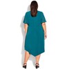 Women's Plus Size Leona Wrap Dress - teal
 | AVENUE - image 2 of 3