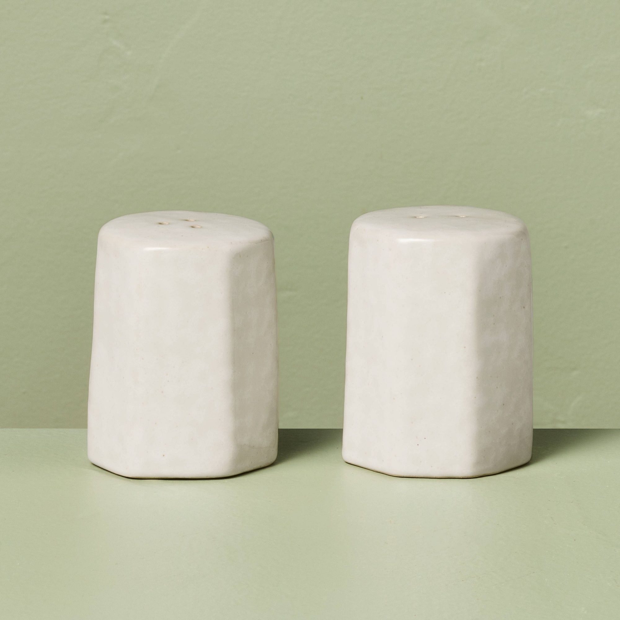 Stoneware Salt and Pepper Shaker Set Sour Cream - Hearth & Hand™ with Magnolia