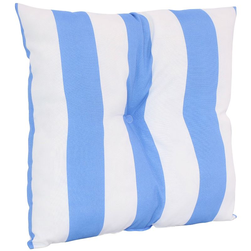 Sunnydaze Indoor/Outdoor Weather-Resistant Polyester Square Tufted Pillow with Zipper Closures - 19" - 2pk, 5 of 11