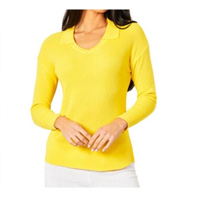 Women's Collared V-Neck Top - Angel Apparel