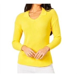 Women's Collared V-Neck Top - Angel Apparel - 1 of 2