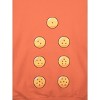 Dragon Ball Z Dragon Balls Long Sleeve Orange Hooded Sweatshirt - 4 of 4