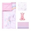 Sammy & Lou Sweet Unicorn Baby Nursery Crib Bedding Set - 4pc - 2 of 4