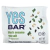 Yes Bar Snack Bar, Black Sesame Sea Salt, 6 Bars, 1.4 oz (40 g) Each - 3 of 3