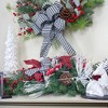Northlight Double Plaid with Berries and Jingle Bells Artificial Christmas Garland - 6' x 12" Unlit - 2 of 3
