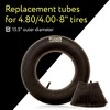 Mission Automotive 2-Pack of 4.80/4.00-8" Premium Replacement Tire Inner Tubes - For Wheelbarrows, Lawn Mowers, Hand Trucks and More - 4 of 4
