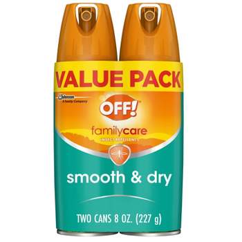 OFF! FamilyCare Mosquito Repellent Smooth & Dry - 8oz/2ct