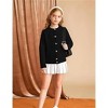 Clearlove Girls' Classic Cable Knit Button Front Cardigan Round Neck Chunky Sweater Jacket for School & Play - 3 of 4