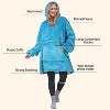 Catalonia Women's Oversized Flannel Blanket Hoodie - Cozy Wearable Plush Fleece Pullover, Soft Lounge Sweatshirt for Home, Camping, Outdoor Comfort - 3 of 4
