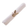 C&F Home 1.81" Easter Rose Gold Bunny Rabbit Head Decorative Tabletop Cloth Napkin Rings Set of 4 - 2 of 4