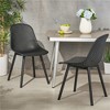 SKRAN Set of 2 Outdoor Modern Polypropylene Dining Chair, Plastic Diamond Mesh for Patio, Garden, Backyard - 2 of 4