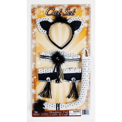 Forum Novelties Cat Adult Costume Set - Headpiece, Tail, Collar, & Cuffs
