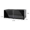 REPTI  ZOO Fully Knock-Down Reptile Terrarium 48" X 18" X 18", Black-Tinted ECO-Terrarium to Reduce Pet's Stress - 3 of 4