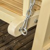 Resenkos 2-Seater Swing Glider With Adjustable Canopy, Garden Swing Bench, Poolside, Backyard, Gray - 3 of 4