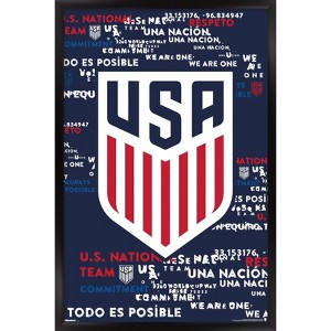 Trends International US Soccer - Logo 25 Framed Wall Poster Prints - 1 of 4