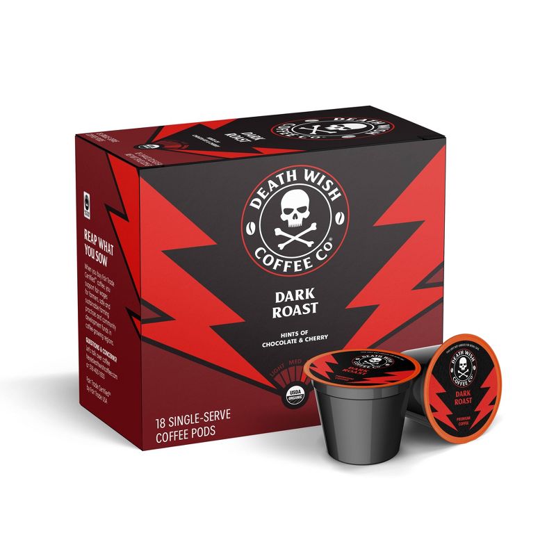 Death Wish Coffee Dark Roast Single Serve Pods - 18ct, 2 of 7