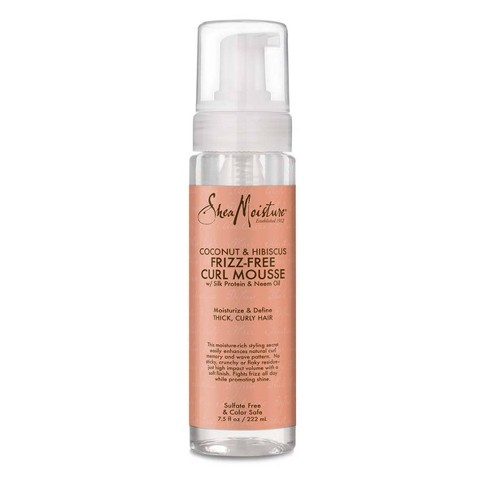 SheaMoisture Curl Mousse for Frizz Control Coconut and Hibiscus - 7.5 fl oz - image 1 of 4